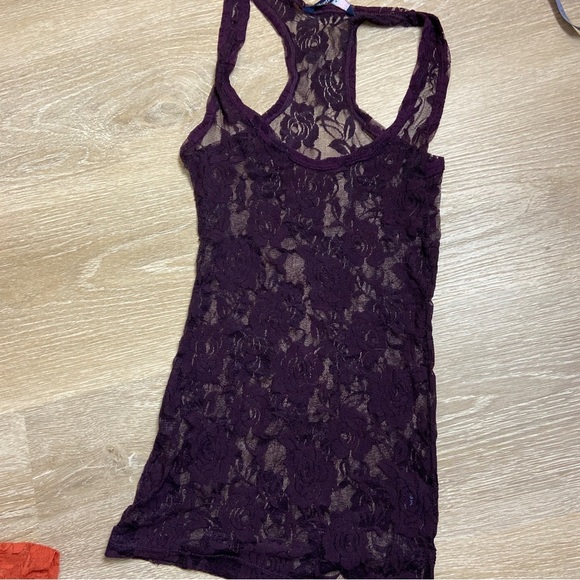 Lace Racerback Tank Top Set - Orange and Purple XSML Layering basics. - Picture 3 of 6